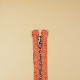 Fermeture éclair YKK non-séparable burnt ochre 14cm | Pretty Mercerie | Mercerie en ligne