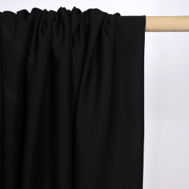 Tissu viscose Tencel et lin noir | Pretty Mercerie | Mercerie en ligne