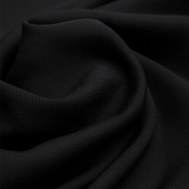 Tissu viscose Tencel et lin noir | Pretty Mercerie | Mercerie en ligne