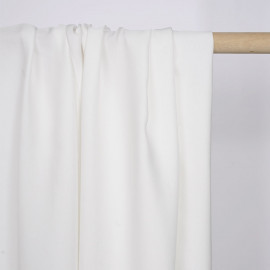 Tissu viscose Tencel et lin blanc | Pretty Mercerie | Mercerie en ligne