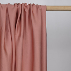 Tissu viscose Tencel et lin rose dawn | Pretty Mercerie | Mercerie en ligne