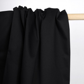 Tissu toile denim stretch noir | Pretty Mercerie | Mercerie en ligne