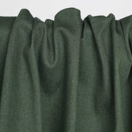 Tissu toile denim stretch vert cyprès | pretty mercerie | mercerie en ligne