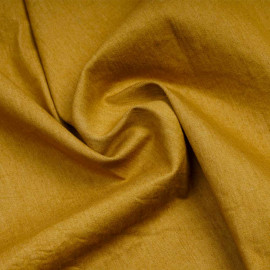 Tissu toile denim stretch honey mustard | pretty mercerie | mercerie en ligne