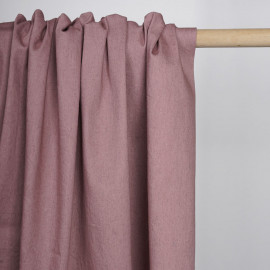 Tissu toile denim stretch vieux rose | pretty mercerie | mercerie en ligne