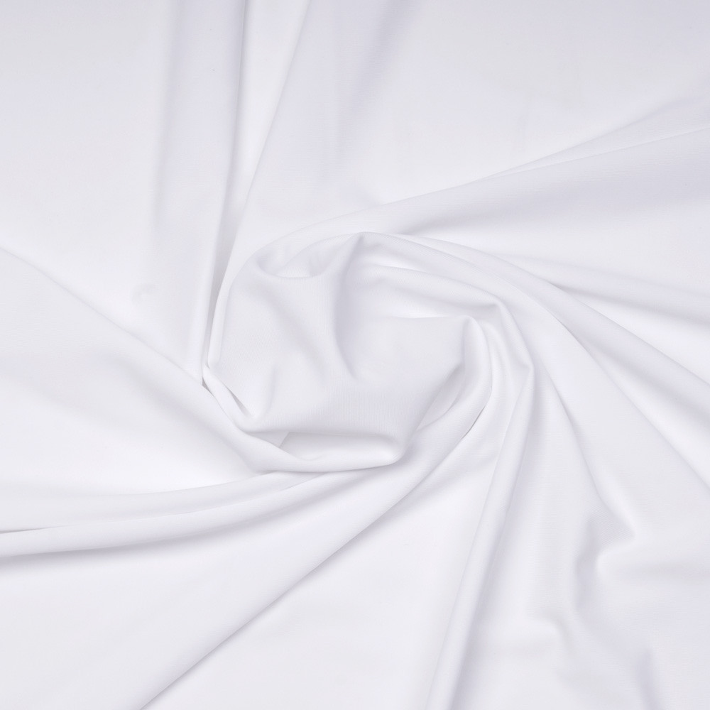 Tissu maillot de bain blanc | Pretty Mercerie | Mercerie en ligne