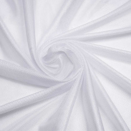 Tissu doublure filet / mesh blanc pour maillot de bain homme | Pretty Mercerie | Mercerie en ligne