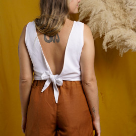 Top Glory PDF| Patron de couture top  noué dans le dos au format PDF Pretty Mercerie | mercerie en ligne