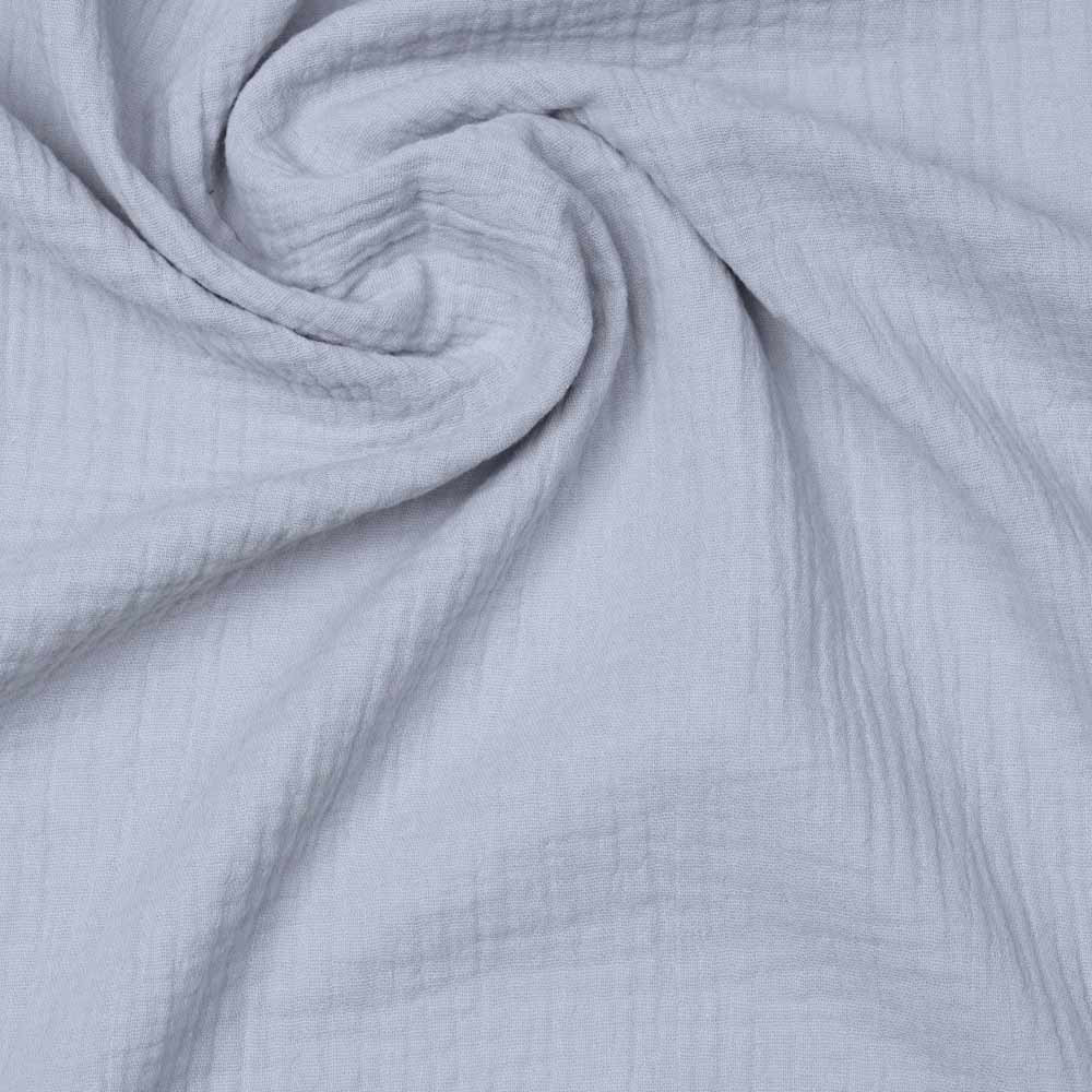 tissu double gaze de coton artic ice | pretty mercer | mercerie en ligne