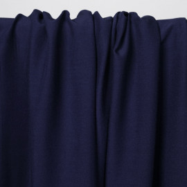 Tissu viscose uni bleu marine | Pretty Mercerie | mercerie en ligne