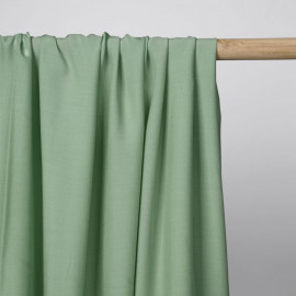 Tissu viscose uni vert sauge | Pretty Mercerie | mercerie en ligne