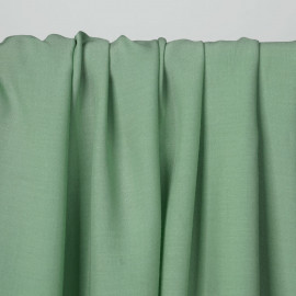 Tissu viscose uni vert sauge | Pretty Mercerie | mercerie en ligne