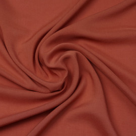 Tissu viscose uni burnt Sienna | Pretty Mercerie | mercerie en ligne