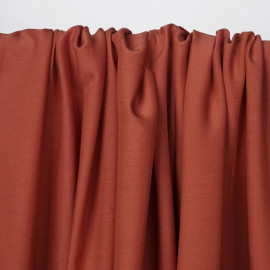 Tissu viscose uni burnt Sienna | Pretty Mercerie | mercerie en ligne