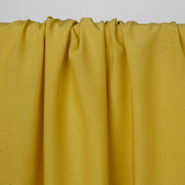 Tissu viscose uni jaune bambou | Pretty Mercerie | mercerie en ligne
