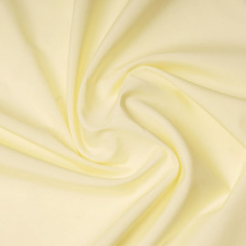 Tissu popeline de coton jaune pastel | Pretty Mercerie | mercerie en ligne