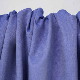 Tissu coton oxford blanc et bleu marine | Pretty Mercerie | mercerie en ligne