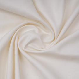 Tissu coton oxford beige et blanc | Pretty Mercerie | mercerie en ligne