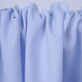 Tissu coton oxford blanc et bleu baby blue | Pretty Mercerie | mercerie en ligne