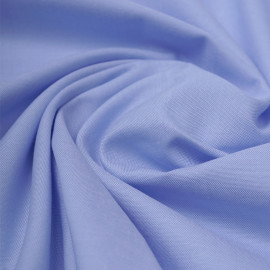 Tissu coton oxford blanc et bleu ciel | Pretty Mercerie | mercerie en ligne