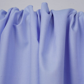 Tissu coton oxford blanc et bleu ciel | Pretty Mercerie | mercerie en ligne