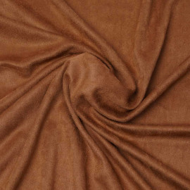 Tissu suédine pécan | Pretty Mercerie | mercerie en ligne
