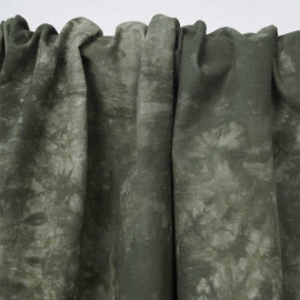Tissu coton tie and dye vert et blanc | Pretty Mercerie | Mercerie en ligne