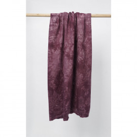 Tissu coton tie and dye violet et blanc / pretty mercerie / mercerie en ligne