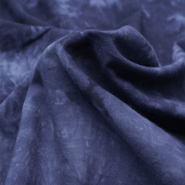 Tissu coton tie and dye bleu et blanc | Pretty Mercerie | Mercerie en ligne