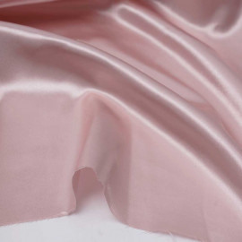 Tissu doublure satin polyester vieux rose | pretty mercerie | mercerie en ligne