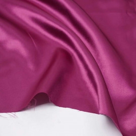 Tissu doublure satin polyester rose fuchsia | pretty mercerie | mercerie en ligne