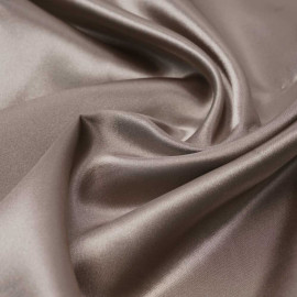 Tissu doublure satin polyester beige | pretty mercerie | mercerie en ligne