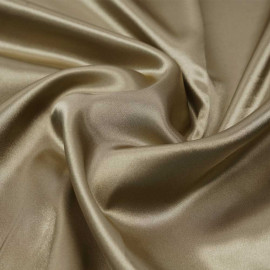 Tissu doublure satin polyester antique bronze | pretty mercerie | mercerie en ligne