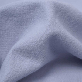 Tissu drap de laine bouillie bleu lavande | pretty mercerie | mercerie en ligne