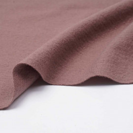 Tissu drap de laine bouillie  vieux rose | pretty mercerie | mercerie en ligne