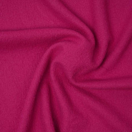 Tissu drap de laine bouillie  fuchsia | pretty mercerie | mercerie en ligne