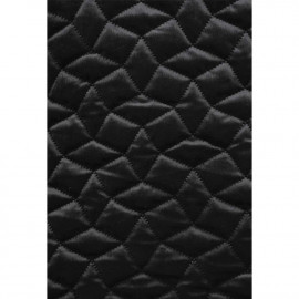Tissu matelassé velours noir à motif graphique / pretty mercerie / mercerie en ligne