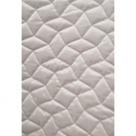 Tissu matelassé velours beige à motif graphique / pretty mercerie / mercerie en ligne
