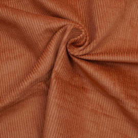 Tissu velours côtelé coton ginger | pretty mercerie | mercerie en ligne