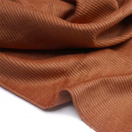 Tissu velours côtelé coton ginger | pretty mercerie | mercerie en ligne