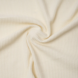 Tissu coton nid d'abeille écru | Pretty Mercerie | mercerie en ligne