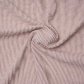 Tissu coton nid d'abeille vieux rose | Pretty Mercerie | mercerie en ligne