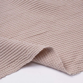 Tissu coton nid d'abeille vieux rose | Pretty Mercerie | mercerie en ligne