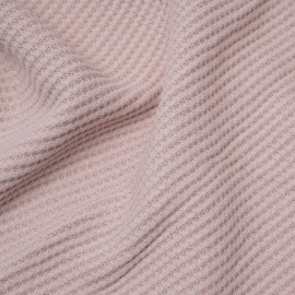 Tissu coton nid d'abeille vieux rose | Pretty Mercerie | mercerie en ligne
