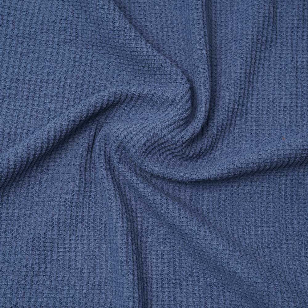 Tissu coton nid d'abeille bleu heaven | Pretty Mercerie | mercerie en ligne