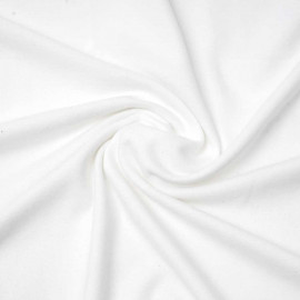 Tissu viscose pilou-pilou blanc | Pretty Mercerie | mercerie en ligne