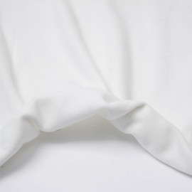 Tissu viscose pilou-pilou blanc | Pretty Mercerie | mercerie en ligne