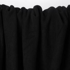 Tissu viscose pilou-pilou noir | Pretty Mercerie | mercerie en ligne