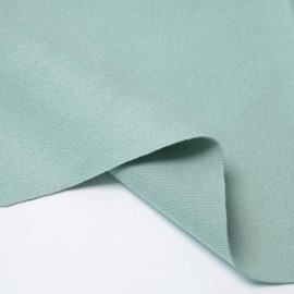 Tissu lainage vert pastel | Pretty Mercerie | mercerie en ligne