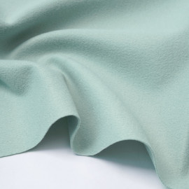 Tissu lainage vert pastel | Pretty Mercerie | mercerie en ligne